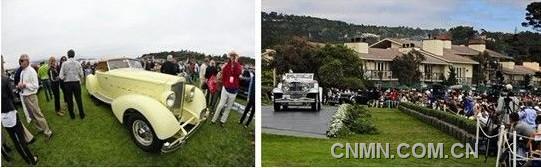 2011年加州圓石灘汽車巡展”(Concour de Elegance at Pebble Beach, CA)活動現場照片。